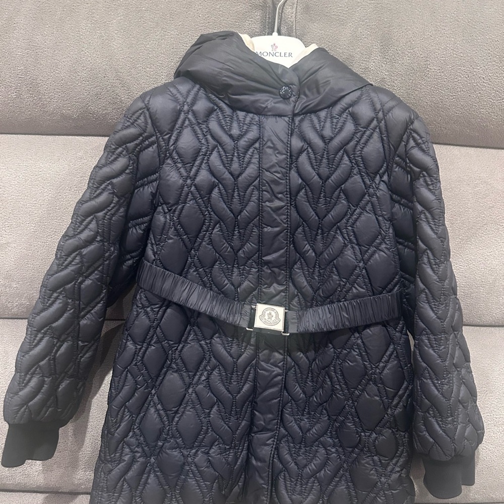 Moncler Kids Navy Quilted Puffer Coat/Worn/100%Authentic